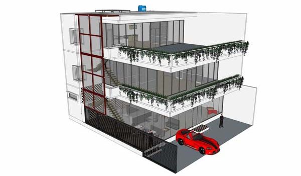 Konstruksi Bangunan 3 Lantai