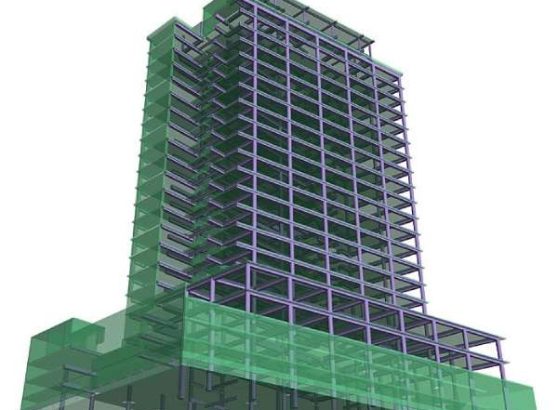struktur bangunan gedung bertingkat
