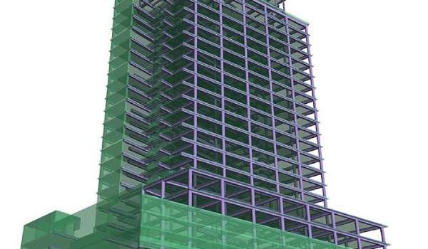 struktur bangunan gedung bertingkat