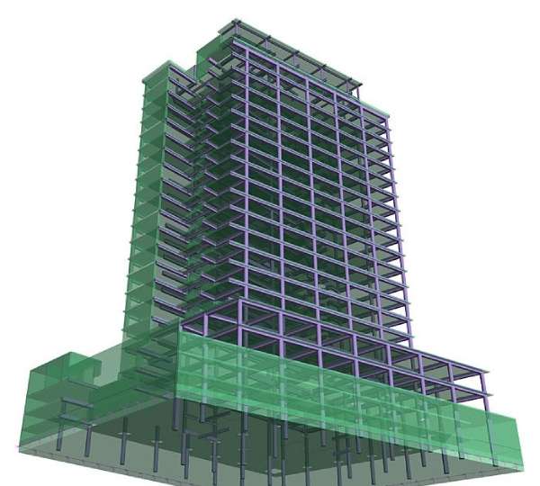 struktur bangunan gedung bertingkat