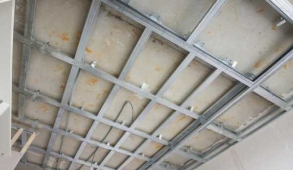 konstruksi plafon gypsum