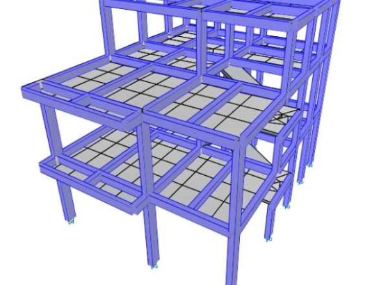 Struktur Bangunan Dua Lantai
