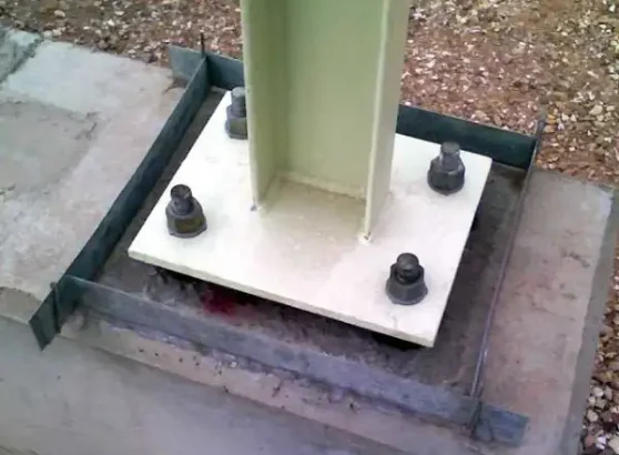 Base Plate Baja struktur WF