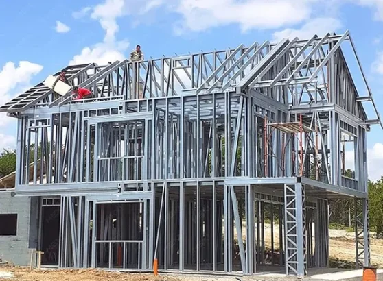 struktur bangunan villa