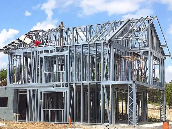 struktur bangunan villa